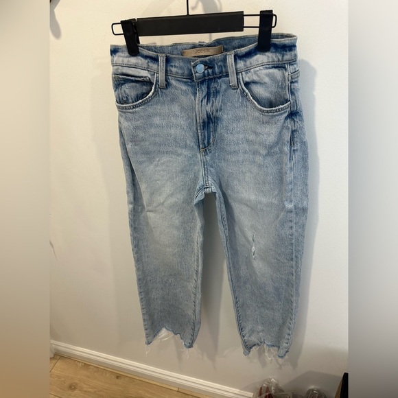 JOESS -THE BLAKE HIGH RISE WIDE LEG CROP JEANS - Picture 4 of 12